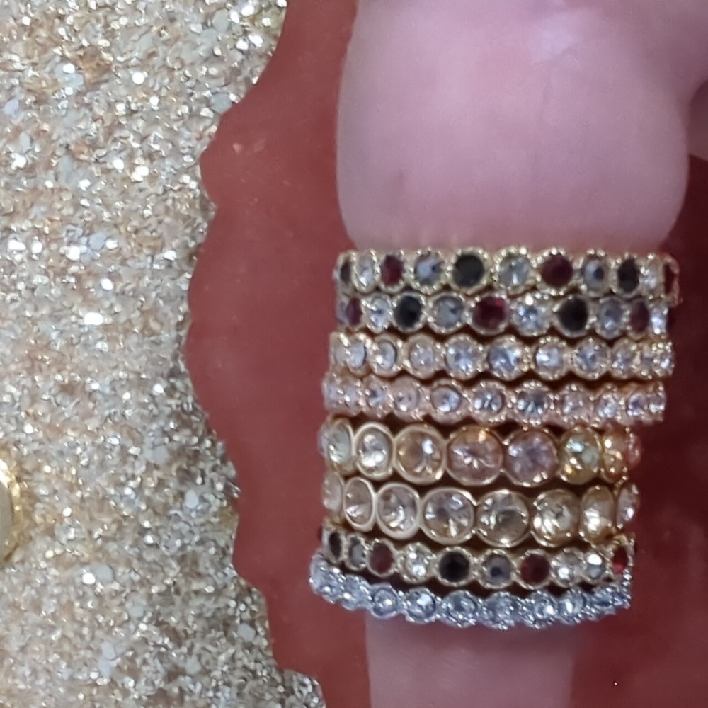 Set of Eight Rings